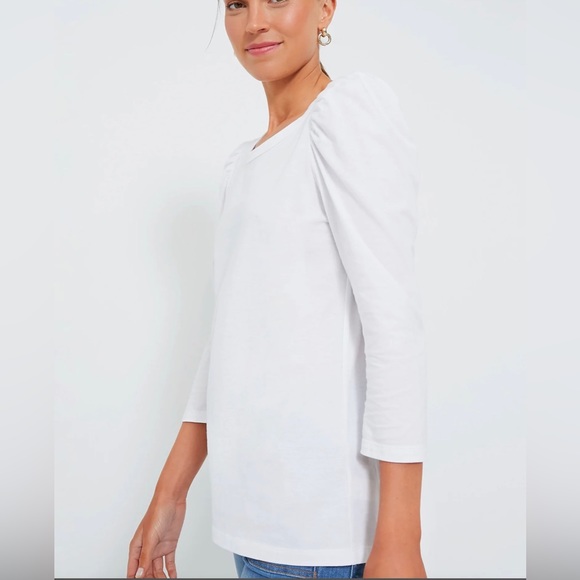 Tuckernuck Pomander Place White Vesty Longsleeve Crewneck - Picture 3 of 10